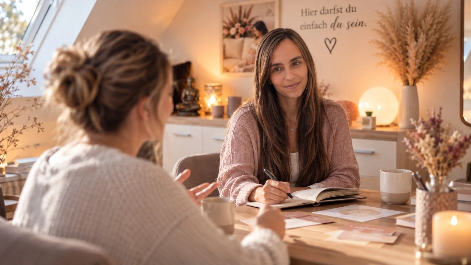 Psychisch-funktionelle Ergotherapie im Gespräch mit einer erwachsenen Klientin